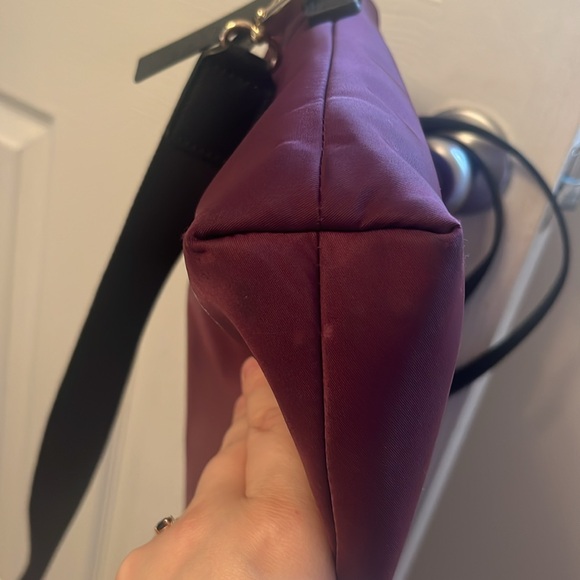 Kate Spade Wilson Road Daveney Plum Double handle Crossbody Nylon Laptop Bag - Picture 9 of 9